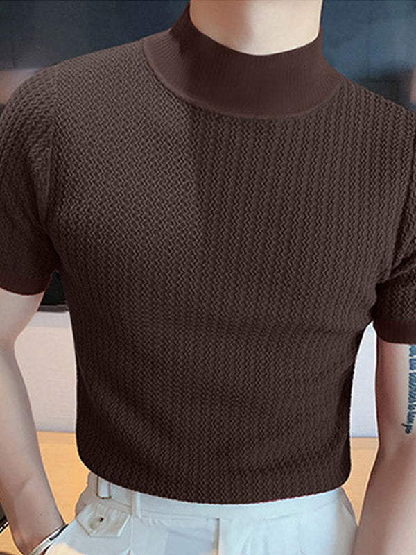 Liam™ Kort krage, kortärmad T-shirt för män - Snygg och bekväm