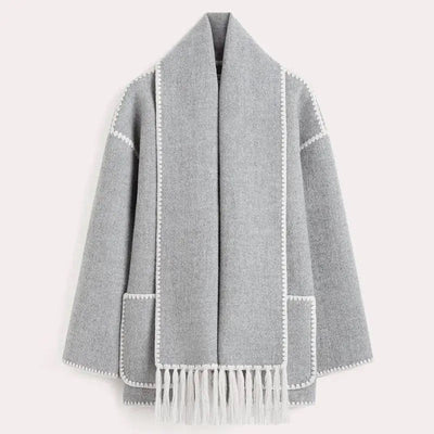 Victoria™ - Lyxig höstjacka med scarf